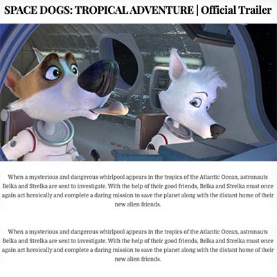 SPACE DOGS: TROPICAL ADVENTURE | Official Trailer